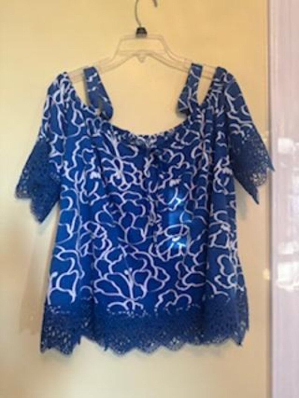 Cato Royal Blue XL Off Shoulder Summer Top